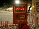 米沢スキー場タイムチャレンジャータイム計測機